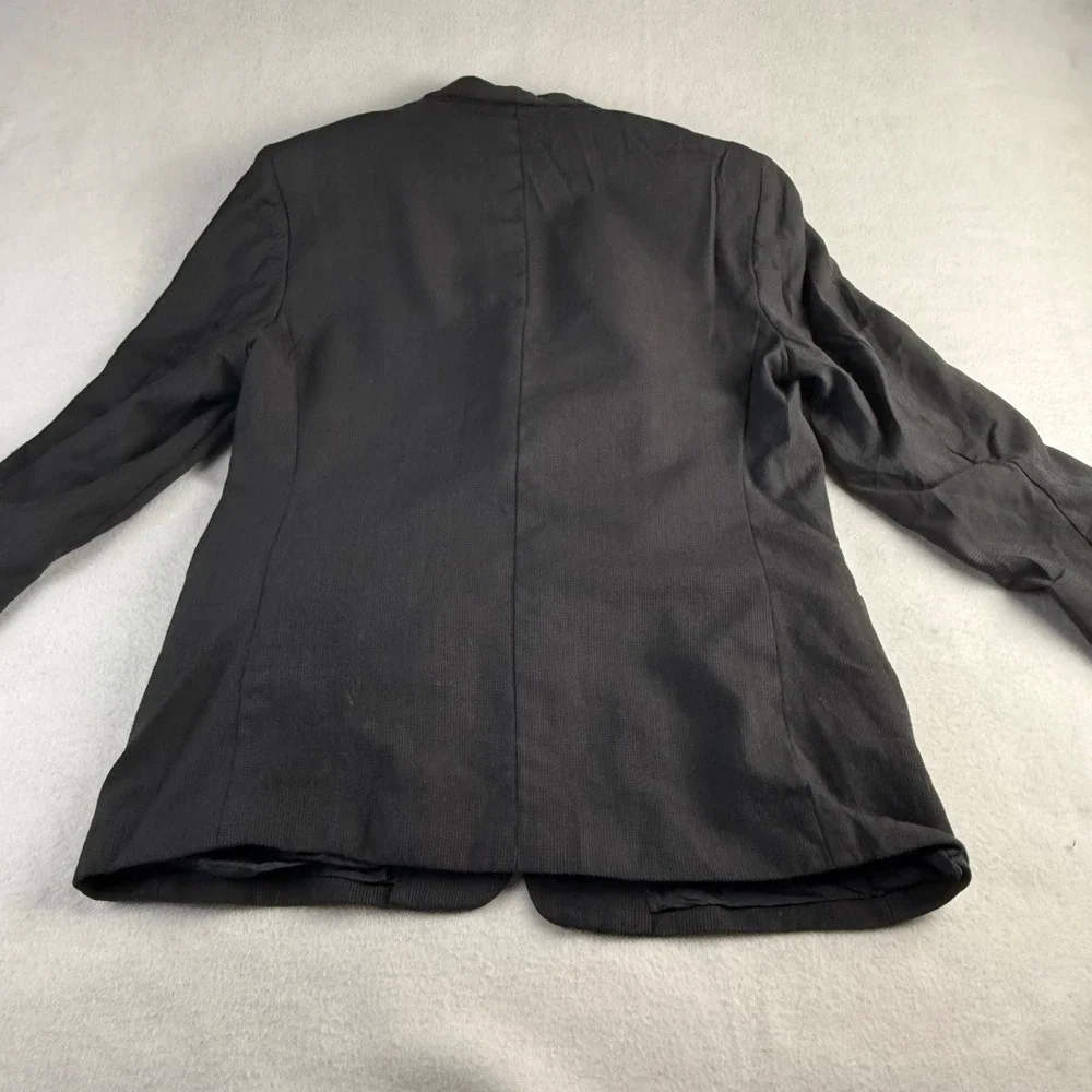 Luca Savoni Men's Charcoal Gray Textured Two Button Blazer Jacket Made in Italy